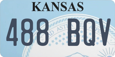 KS license plate 488BQV