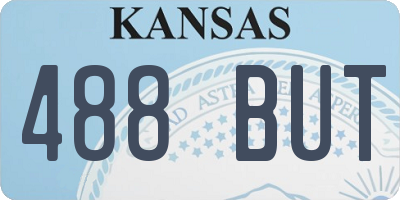KS license plate 488BUT