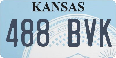 KS license plate 488BVK