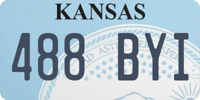 KS license plate 488BYI