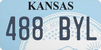 KS license plate 488BYL