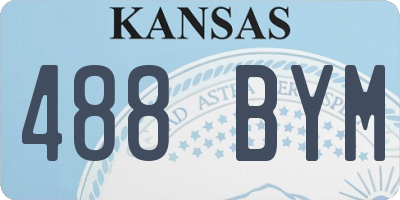 KS license plate 488BYM