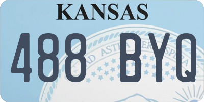 KS license plate 488BYQ