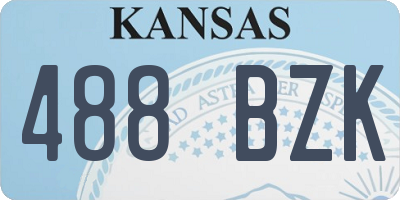 KS license plate 488BZK