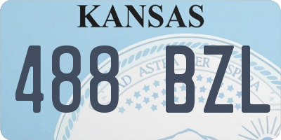 KS license plate 488BZL