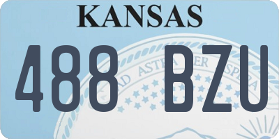 KS license plate 488BZU