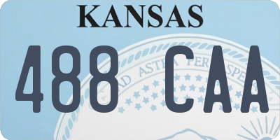 KS license plate 488CAA