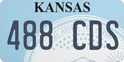 KS license plate 488CDS