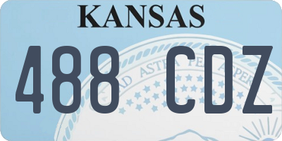 KS license plate 488CDZ