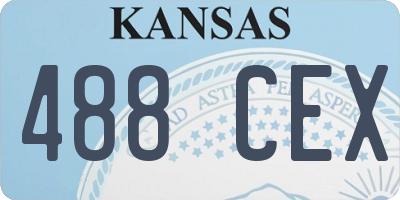 KS license plate 488CEX