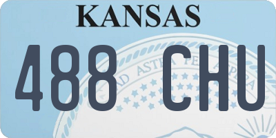 KS license plate 488CHU