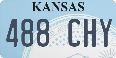 KS license plate 488CHY