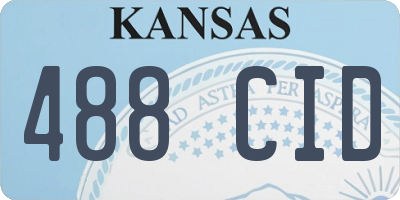 KS license plate 488CID