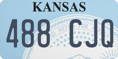KS license plate 488CJQ