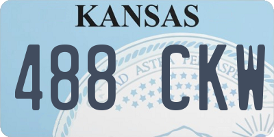 KS license plate 488CKW