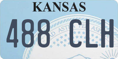 KS license plate 488CLH