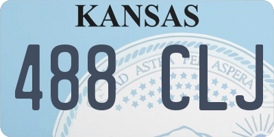 KS license plate 488CLJ