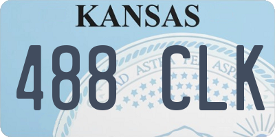 KS license plate 488CLK