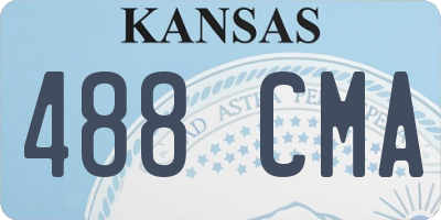 KS license plate 488CMA