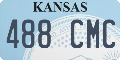 KS license plate 488CMC