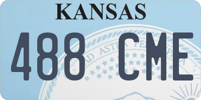 KS license plate 488CME