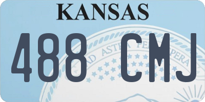 KS license plate 488CMJ