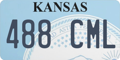 KS license plate 488CML