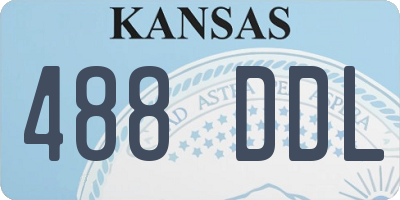 KS license plate 488DDL