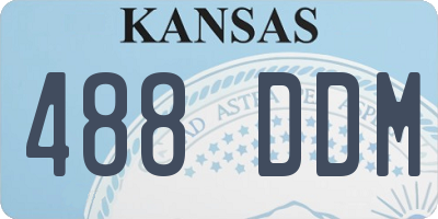 KS license plate 488DDM