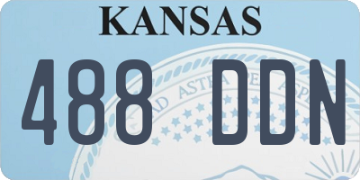 KS license plate 488DDN