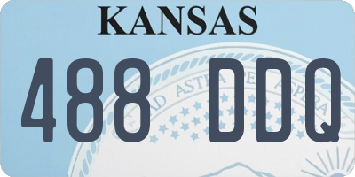 KS license plate 488DDQ