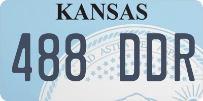 KS license plate 488DDR