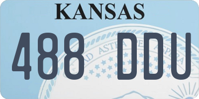 KS license plate 488DDU