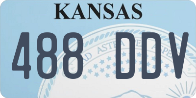 KS license plate 488DDV