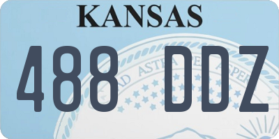 KS license plate 488DDZ