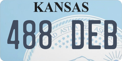 KS license plate 488DEB