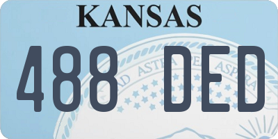 KS license plate 488DED
