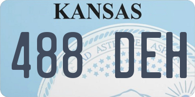 KS license plate 488DEH