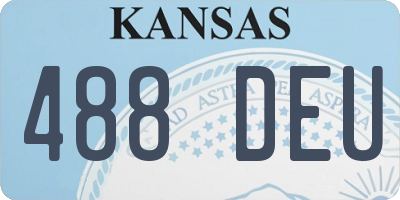 KS license plate 488DEU