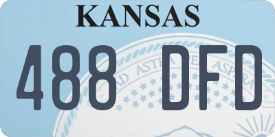 KS license plate 488DFD