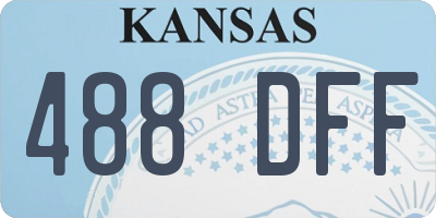 KS license plate 488DFF