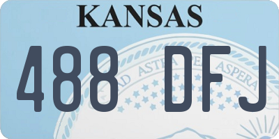 KS license plate 488DFJ