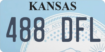 KS license plate 488DFL