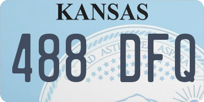 KS license plate 488DFQ