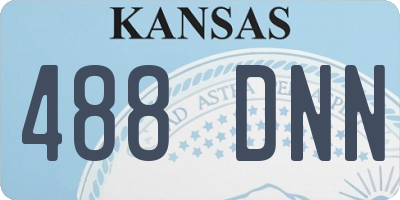 KS license plate 488DNN