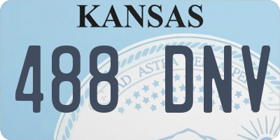 KS license plate 488DNV