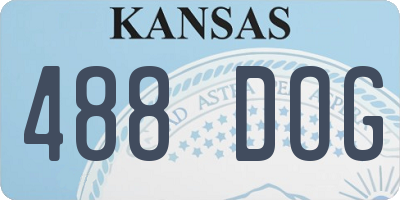 KS license plate 488DOG