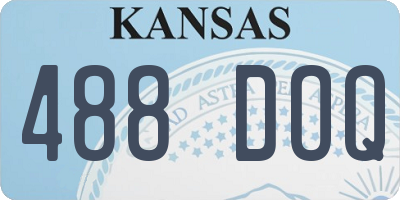KS license plate 488DOQ