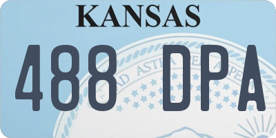 KS license plate 488DPA