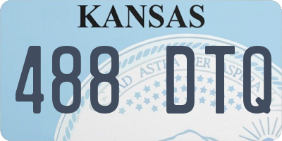 KS license plate 488DTQ